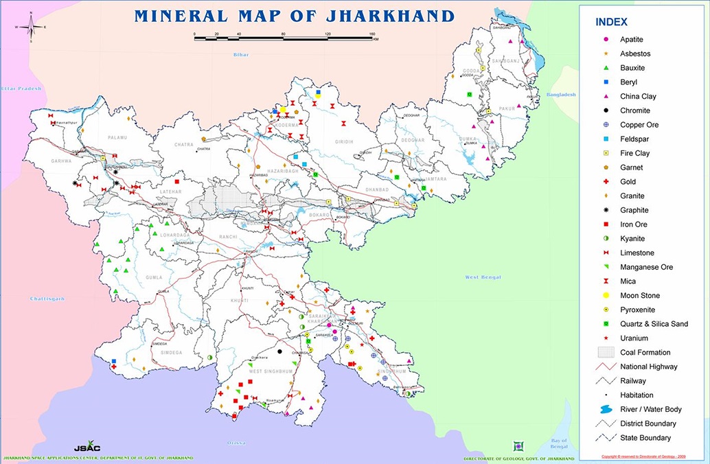 Mineral Map Jharkhand